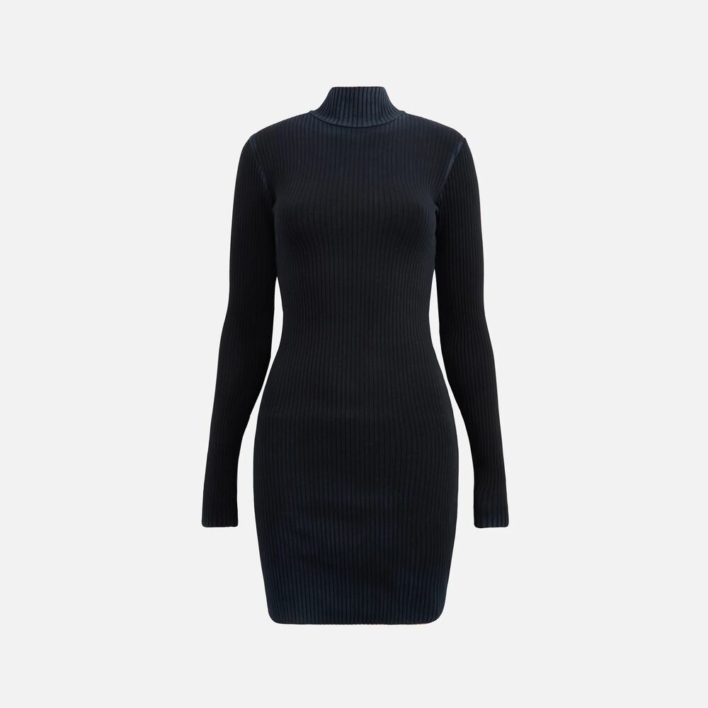 NWT Cotton Citizen Ibiza Turtleneck Mini Dress in Vintage Black sz XS